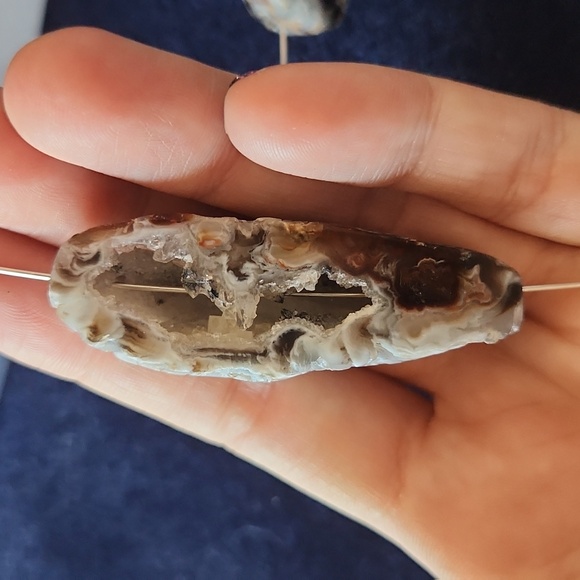 Natural Geode Agate Druzy BEADS - Picture 7 of 13